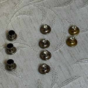 Mixed Set Of 9 Men's Tuxedo Shirt Studs and Shirt Buttons